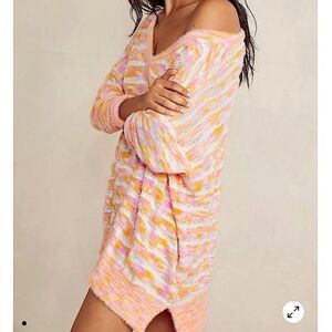 FREE PEOPLE | INTIMATELY It’s Unreal Striped Slouchy Oversized Sweater Women’s S